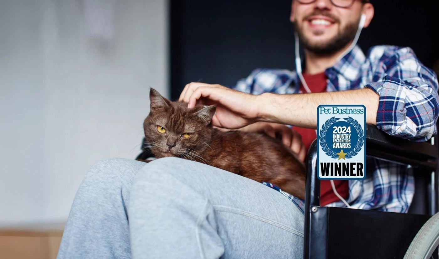 Accessible cat litter box designed for people with disabilities