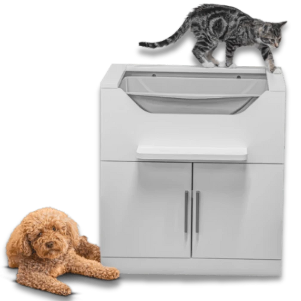 <strong>Dog-Proof & No-Nonsense </strong><br>
Elevated Litter Box That Helps Keep Dogs Out